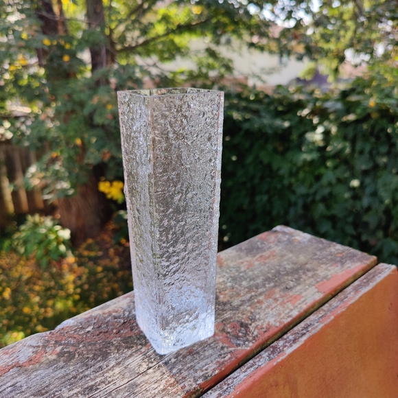 Vintage 🇫🇮  Iittala | " Linearia " square, textured vase - Picture 3 of 16